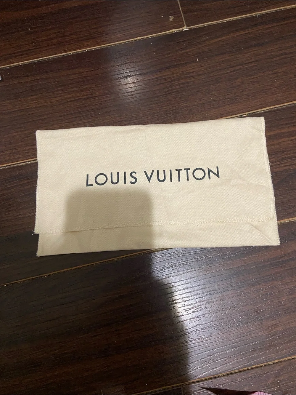 Louis Vuitton Authentic Cream Cotton Envelope Dust Bag 10 x 6 Inches